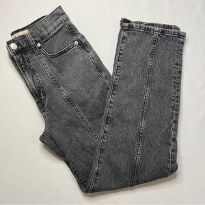 Madewell The Perfect Vintage straight Jean‎ grey/black women's size 25